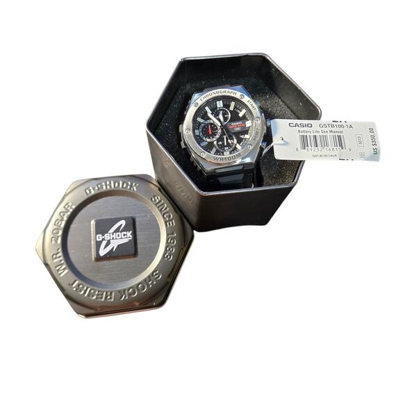 Casio | Accessories | Casio Gstb01a Gshock Wristwatch Chronograph ...